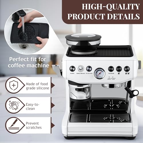 Espresso Machine Tamping Mat with Microfiber Cloth for Breville 870/880