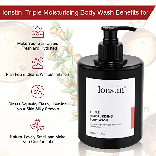 Moisturizing Body Wash with Argan Oil - 16.9 Fl Oz Pump