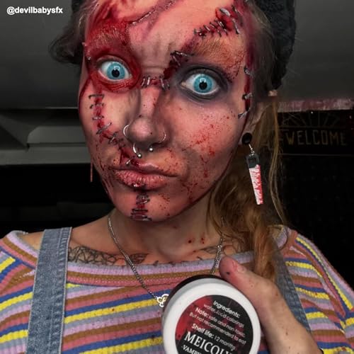 30g Coagulated Blood Gel for SFX Makeup with Stipple Sponge