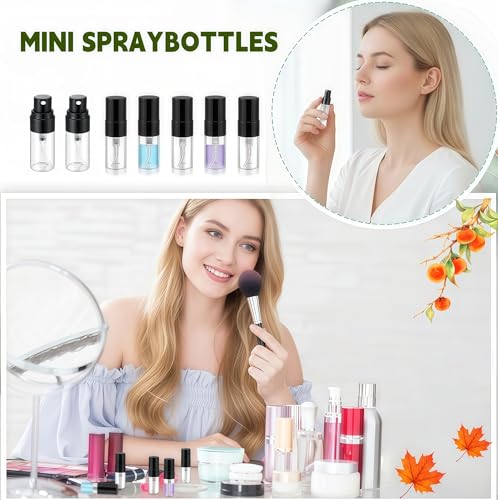 20 Pack Mini Refillable Glass Perfume Spray Bottles - 2ml Travel Atomizers