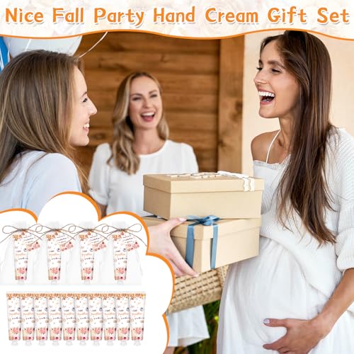 50-Piece Hand Cream Party Favor Set with Organza Bags and Thank You Cards