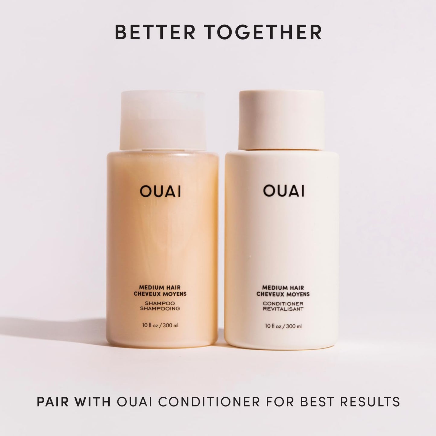 OUAI Medium Hair Shampoo - Hydrating Shampoo for Color Treated Hair & Dry Scalp - Nourishes, Strengthens, Reduces Breakage & Adds Shine - Coconut Oil, Babassu, Keratin - Sulfate Free, Refill 32 Oz