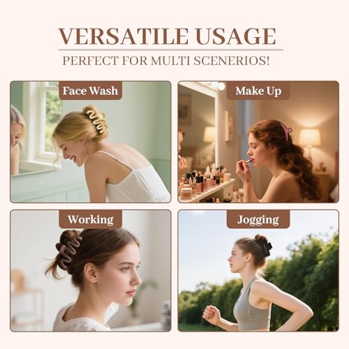 Large Matte Non-Slip Hair Clips for Women - 8 Pack, Stylish & Gentle for All Hair Types