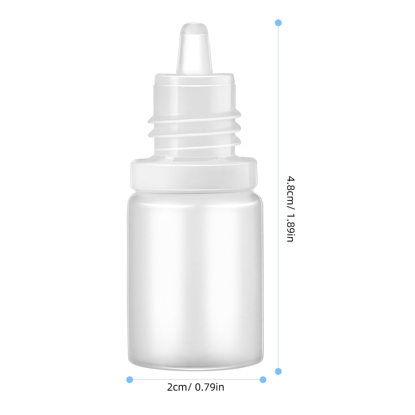 SUPVOX 10 Pack Small Plastic Dropper Bottles 1.77In Eye Dropper Squeeze Bottles with Leak-Proof Caps Mini Liquid Dispenser for Travel and Storage