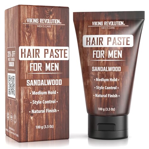 Viking Revolution Hair Paste for Men - Sandalwood - 3.5 oz (Pack of 1)