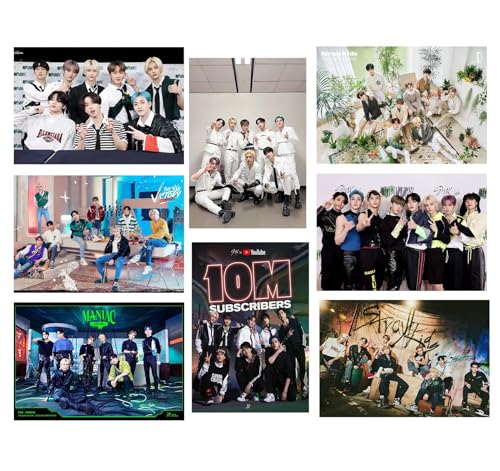Stray Kids Wall Posters - 8 Pack A3 Size Birthday Decor