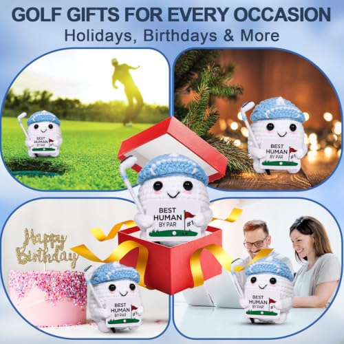 Handmade Crochet Golf Ball Gift - Fun Golf Decor for Lovers
