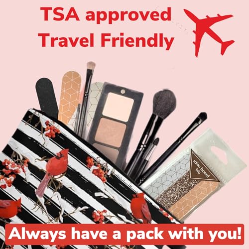 Set of 18 Dual-Sided Nail Files - Heavy & Medium Grit, TSA Approved