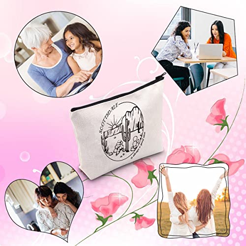 Scottsdale Girls Trip Makeup Bag - Canvas Bachelorette Party Favor