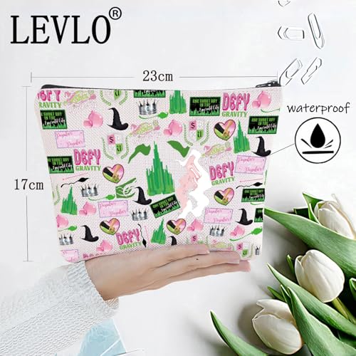 Witch Musical Canvas Makeup Bag - Theater Fan Cosmetic Pouch Gift
