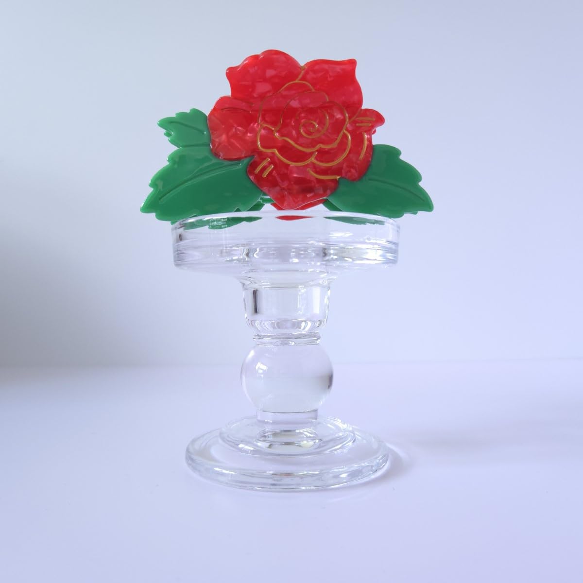 Cute Red Peony Hair Clips,Novelty Acetate Flower Claw Clip,Small Claw Clip for Women