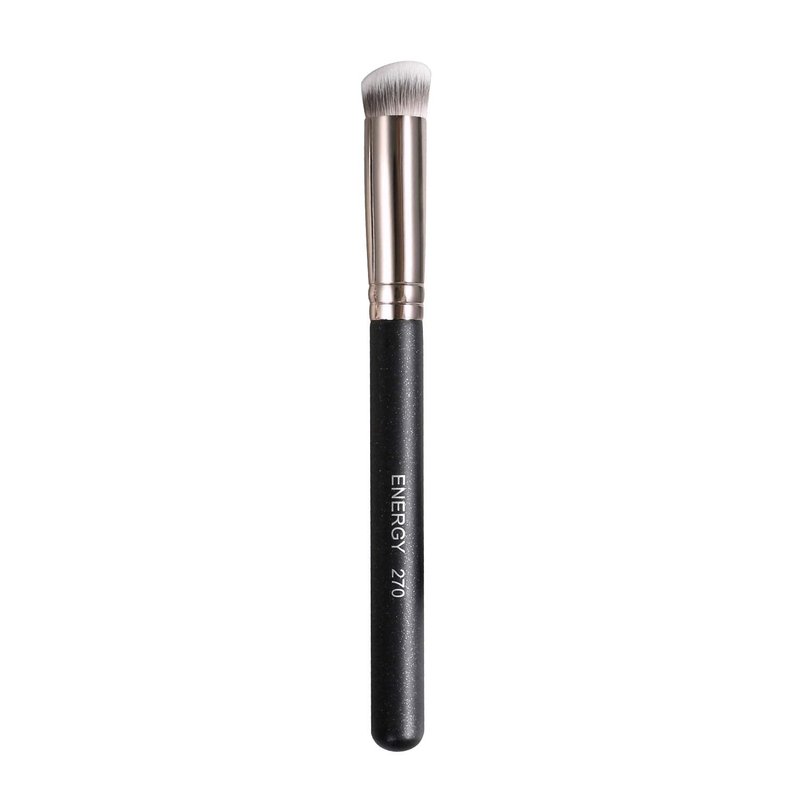 Concealer Brush - Mini Angled Flat Top Kabuki for Under Eye Blending | Pro Makeup Tool for Liquid & Cream