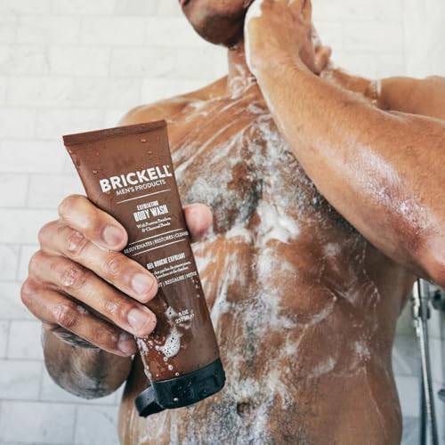 Brickell Men's Exfoliating Body Wash with Bamboo & Charcoal - Fresh Mint, 8oz, Pack of 1