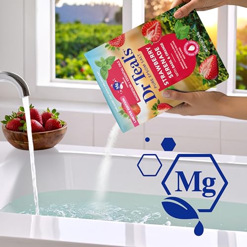Dr Teal's Strawberry Serenade Epsom Salt Soak, 48 oz (Pack of 2)