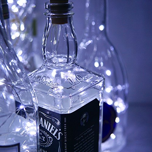 20 LED Wine Bottle Cork Lights - 10 Pack Mini Fairy String Lights