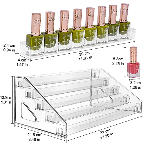 JessLab 5-Tier Acrylic Nail Polish and Essential Oil Organizer