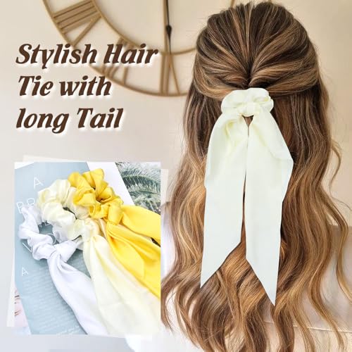 Lawie 10 Pack Satin Hair Ribbons & Scrunchies for Women & Girls