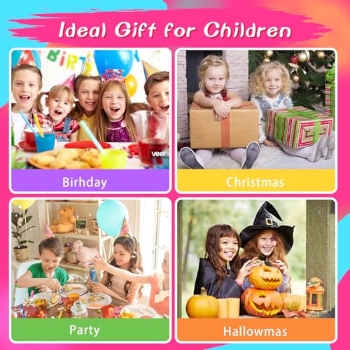 Wakaniya Kids Non-Toxic Quick Dry Peel-Off Nail Polish Kit 8 Colors with Gems & Stickers - Variation A