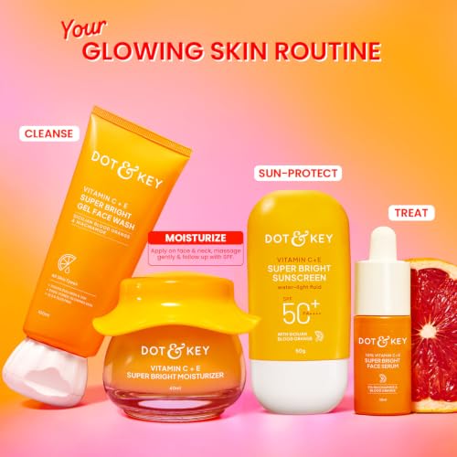 Dot & Key Vitamin C + E Sorbet Face Moisturizer, Lightweight Daily Cream 60ml