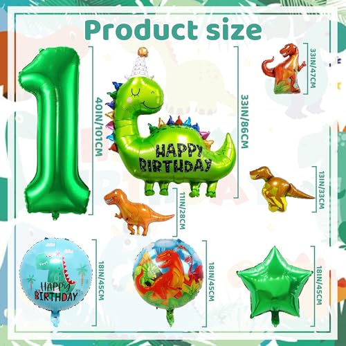 Dinosaur Birthday Party Balloon Kit - 1st Birthday Decorations