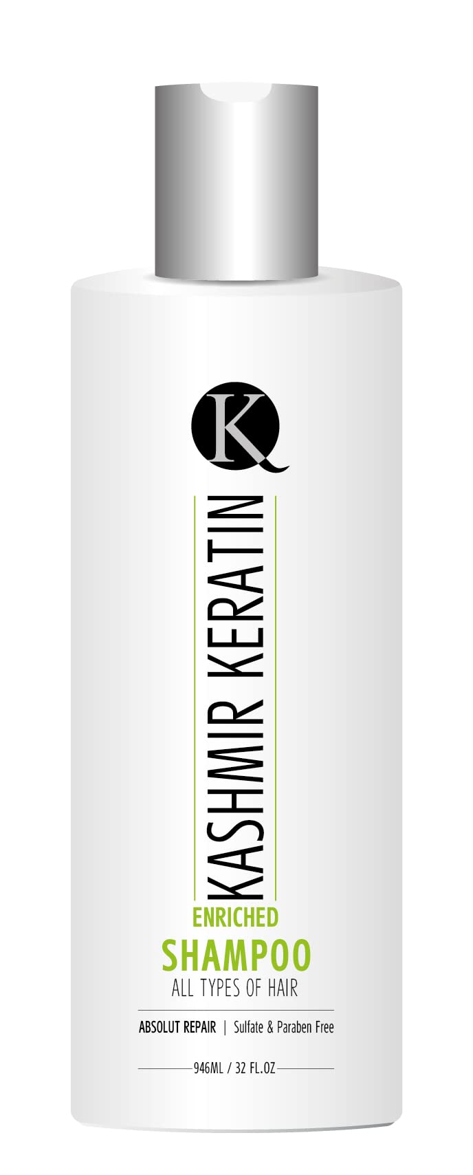 Kashmir Keratin Enriched Shampoo Hydrating Sulfate Paraben Free For All Types Of Hair &Dry Damaged Hair (32 Fl. Oz)