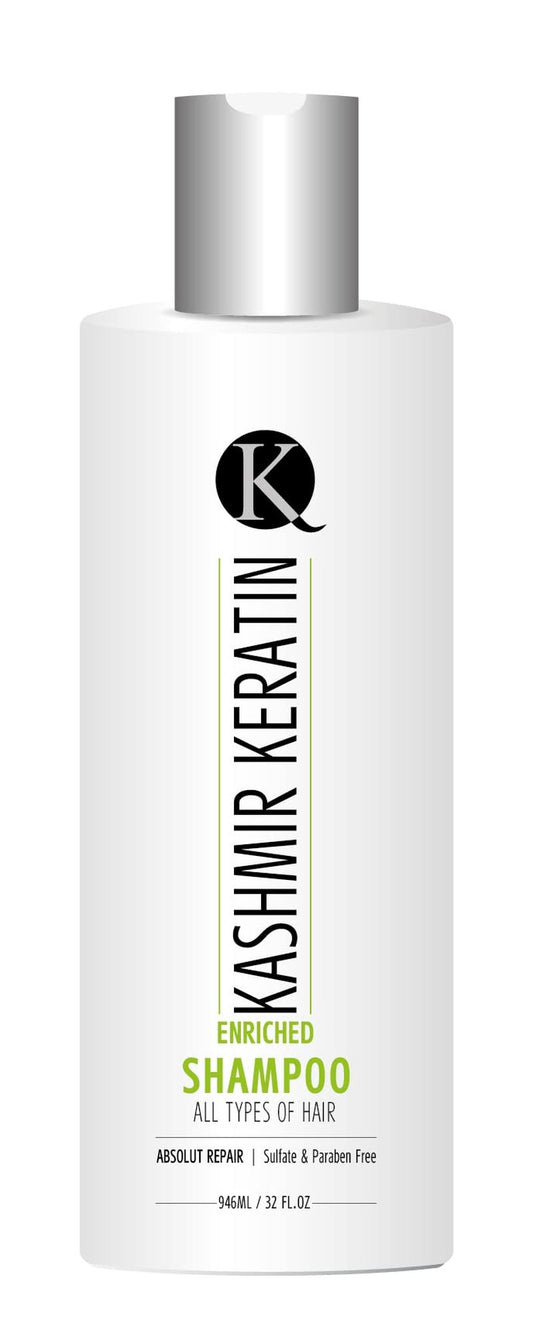 Kashmir Keratin Enriched Shampoo Hydrating Sulfate Paraben Free For All Types Of Hair &Dry Damaged Hair (32 Fl. Oz)