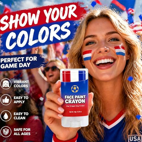 Patriotic Face Paint Stick - Red, White & Blue for 4th of July