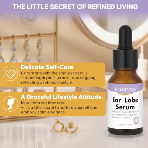 Florvyn Rejuvenating Ear Lobe Serum for Stretched Earlobes
