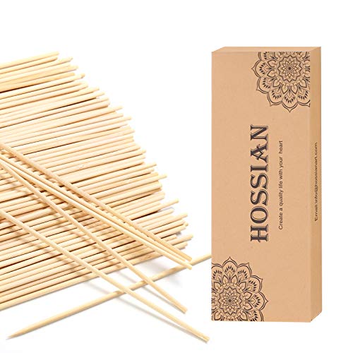 HOSSIAN 100 Natural Rattan Reed Diffuser Sticks - 9" x 3mm