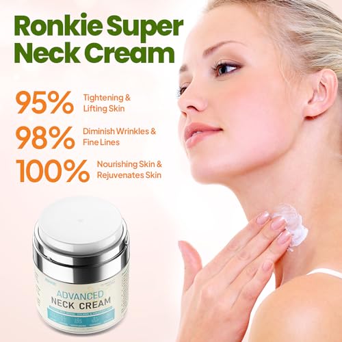 RONKIE Neck Firming & Tightening Cream with Retinol & Hyaluronic Acid 1.7oz