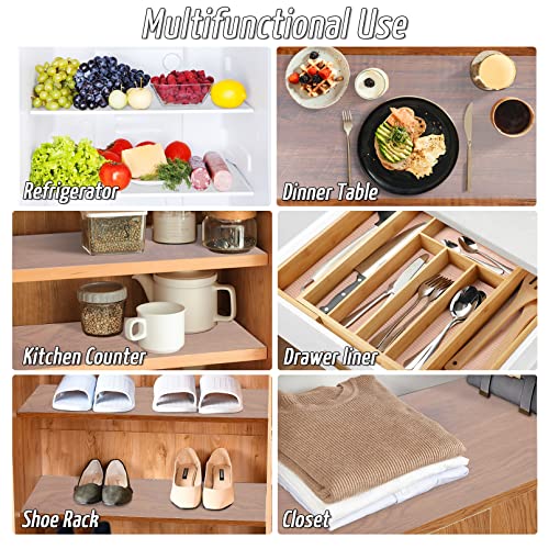 Non-Slip Shelf Liner - 12'' x 15FT Waterproof Drawer & Cabinet Liner