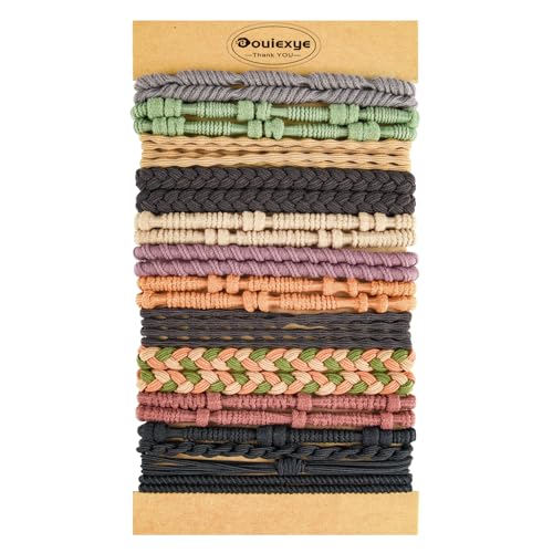 Boho Hair Ties for Women - 24PCS No-Damage Bracelet Hair Accessories