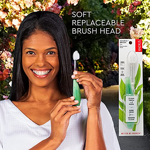 RADIUS Source Flossing Toothbrush - BPA Free, ADA Accepted