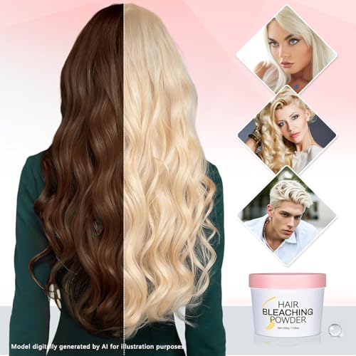 MOISTAR Professional Hair Bleach Powder - Large 200g for Highlights