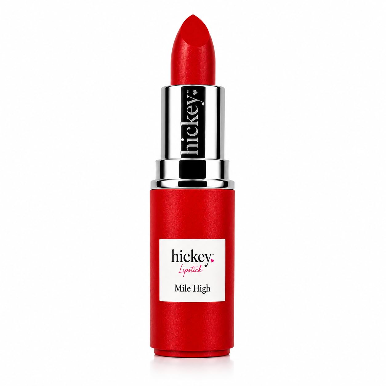 Hickey Lipstick Mile High Organic Perfect Red Lipstick Refill - Long Lasting Lipstick for Women - Hydrating & Moisturizing Shade, Best Lip Color for Women, Gluten-Free & Vegan with Highly Pigmented