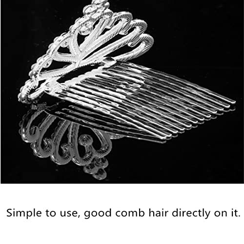 Princess Tiara Comb Set - 2PCS Rhinestone Hair Accessories