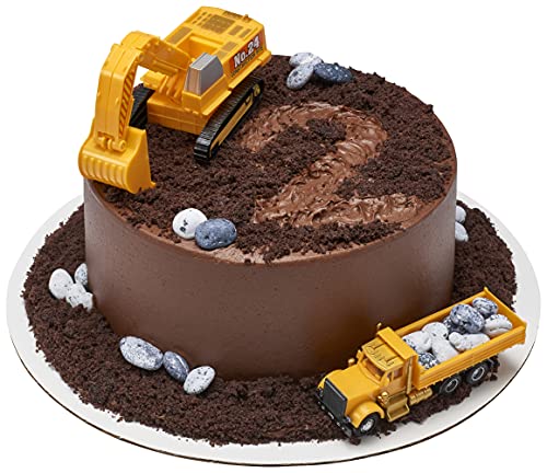 Construction Dig Cake Decoration Set - Dump Truck & Excavator