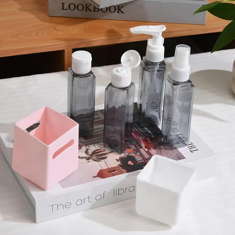 Travel Size Toiletry Dispenser Set - 4 Leak Proof Bottles for Shampoo, Lotion & Conditioner | Green 60ML
