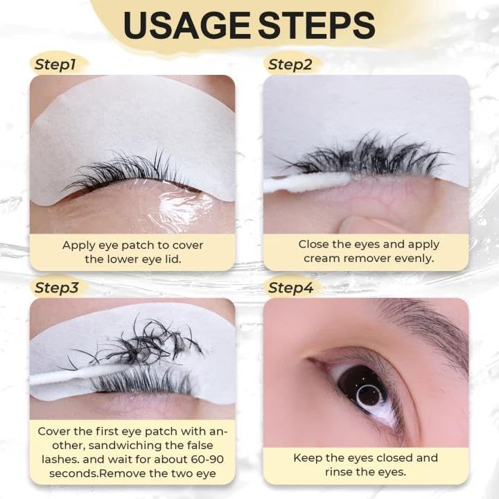 Professional Eyelash Extension Remover Gel - Fast Dissolving, Gentle Formula for Lash Artists