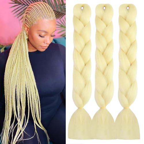 ItsUHair 24-Inch Glow in the Dark Jumbo Braiding Hair Extensions (3 Pack)