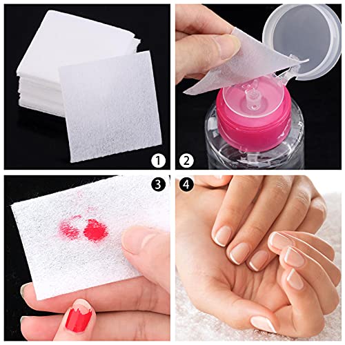 LoveBB Lint Free Nail Wipes - 1300 Pcs Gel Polish Remover Pads