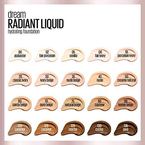 Maybelline Dream Radiant Liquid Foundation - Mocha, 1 Fl Oz
