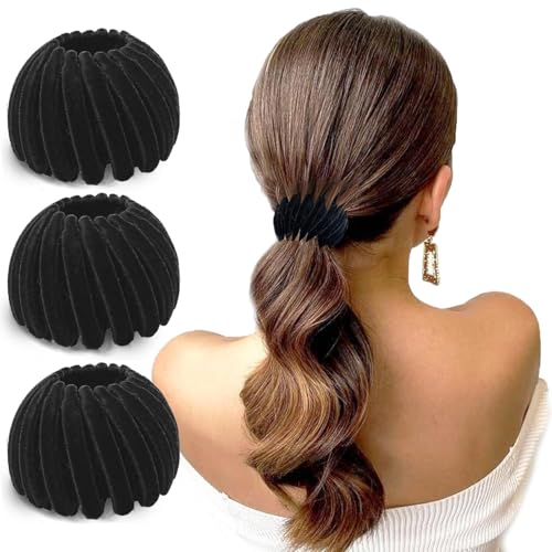 Sizobi Velvet Bird Nest Magic Hair Clips - Non-Slip Hair Ties (3 Pack)