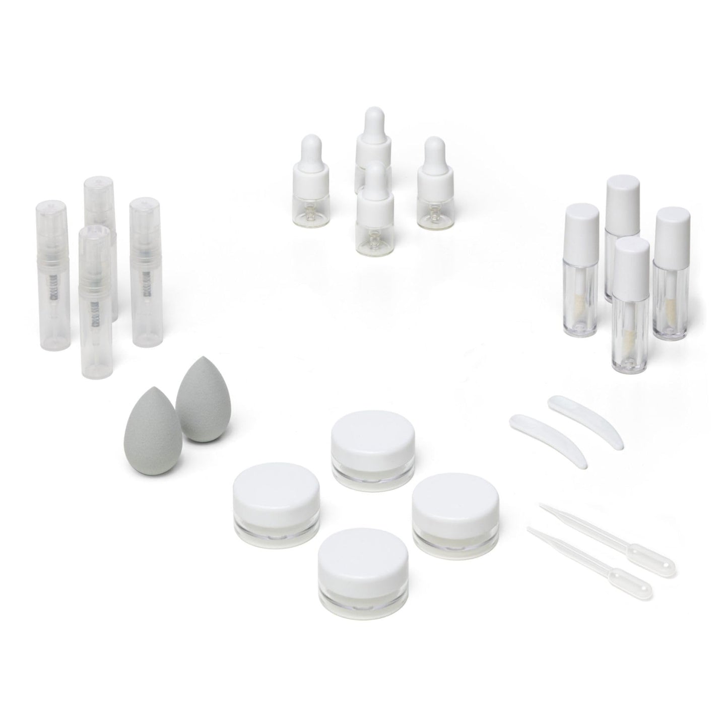 Vessara Mini Makeup Containers for Travel, Depotting Makeup Containers, Empty Cosmetic Containers, Sample Jars, Mini Make up Bottles, Refillable Cosmetic Containers, Extra Small Travel Containers