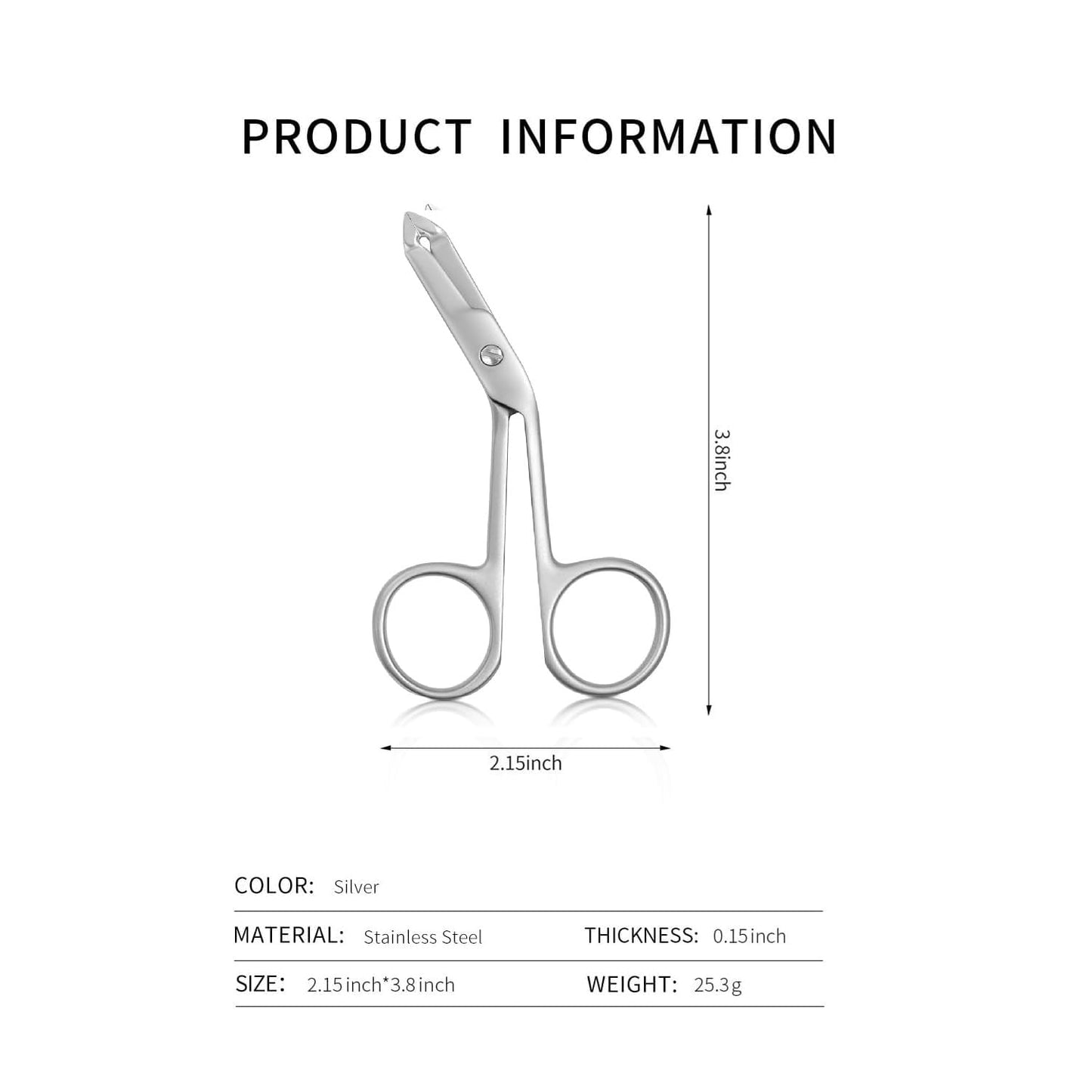 Professional Scissor Tweezers - 3Cr13 Stainless Steel Tweezers with Handles, Larger Grabbing Surface Area, Precision Eyebrow Tweezers for Women and Men Facial Hair