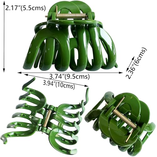 Kitiin Large Octopus Claw Clips for Thick Hair - 4 Pack Non-Slip Set