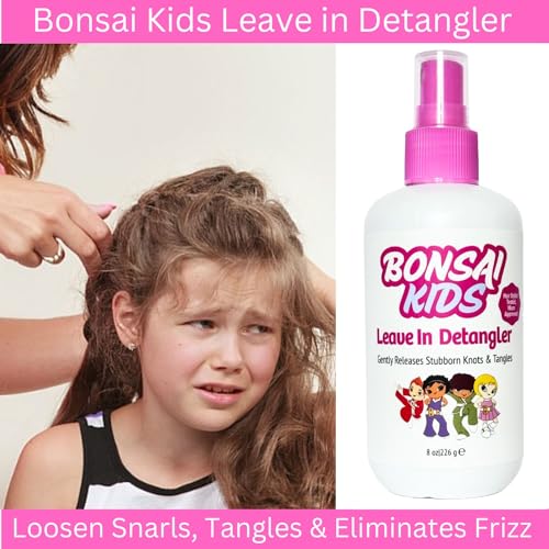 Bonsai Kids Leave-In Hair Detangler Spray – Gentle Conditioning for Children