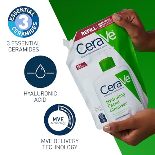 CeraVe Hydrating Cleanser with Hyaluronic Acid, 16oz Refill