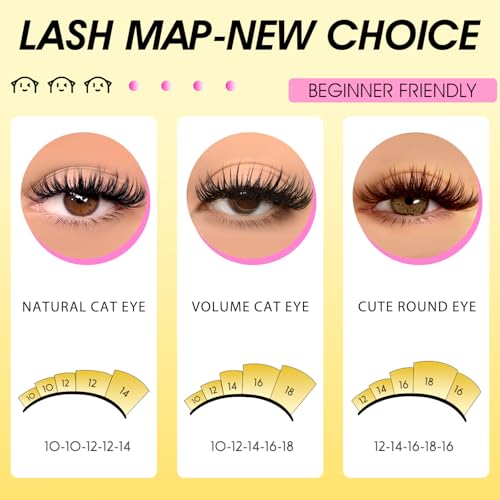 DIY Eyelash Extension Kit - Volume Lash Clusters 40D & 50D