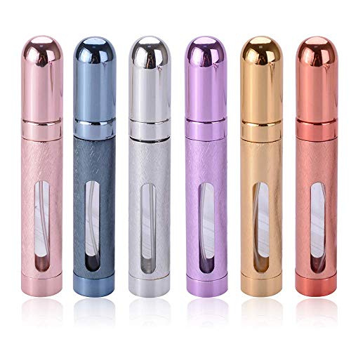 Tvoip 12ML Travel Perfume Atomizer - Refillable Spray Bottle in 6 Colors